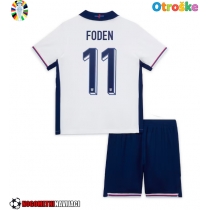 Otroške Nogometnih dresov Anglija Phil Foden #11 Domači EP 2024 Kratki rokavi (+ hlače)